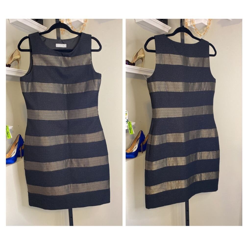 Rolando Santana black and gold dress - Picture 2 of 7
